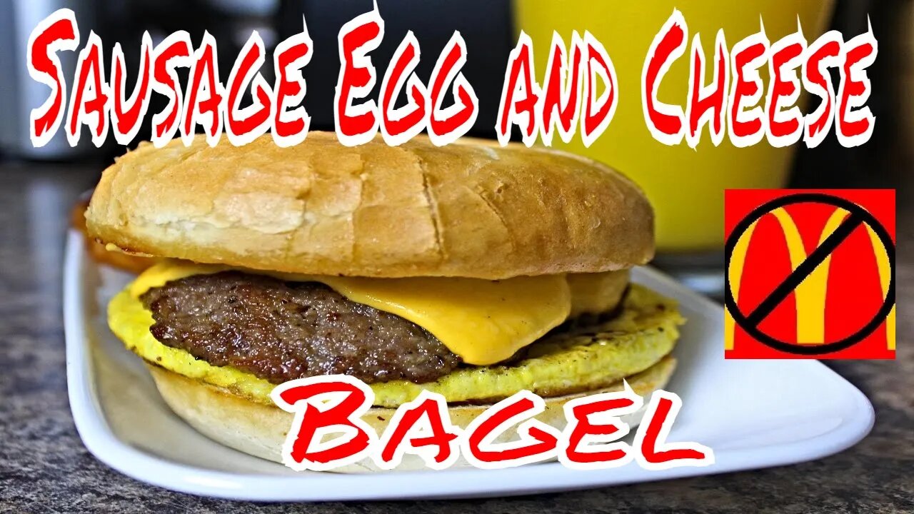 McDonald's Sausage Egg and Cheese Bagel ( Steelmadeusa )