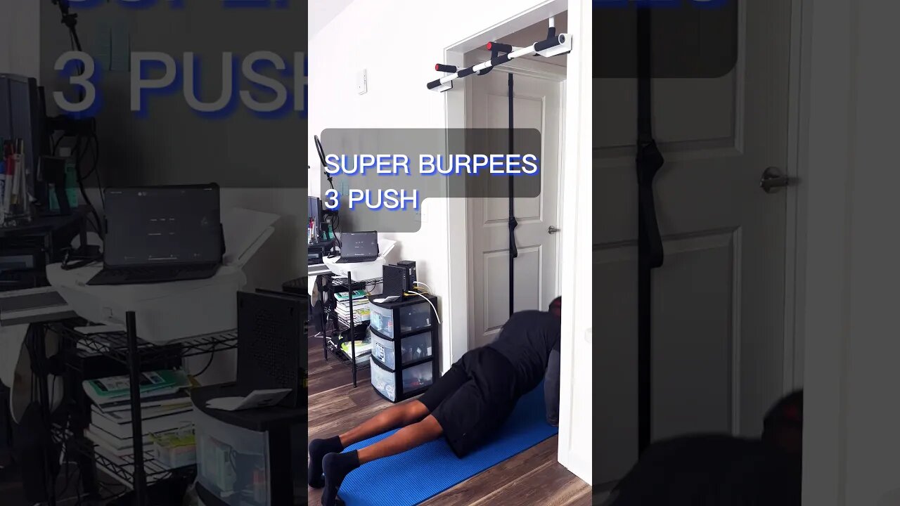 FTM: 15 Minute Super Burpee 3 Push with Pull Up Weekend Workout