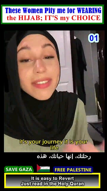 These Women Pity Me for wearing the HIJAB ;It's My Choice 01 #why_islam #whyislam #whatisislam