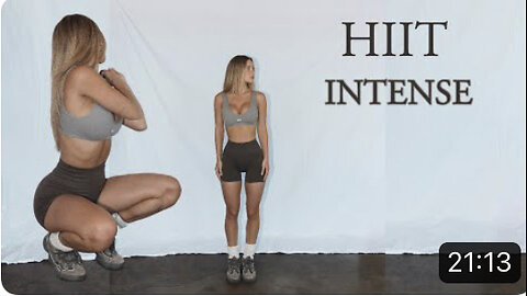Intense HIIT workout to lose weight * 20 mins 