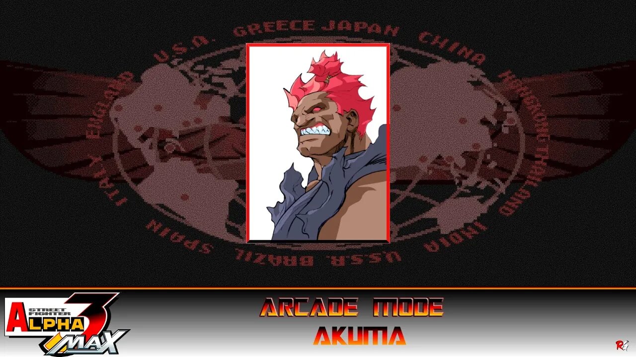 Street Fighter: Alpha 3 Max: Arcade Mode - Akuma