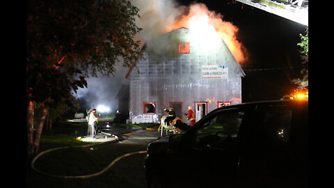 Incendie Ferme laitière - Tring-Jonction 8 juin 2021