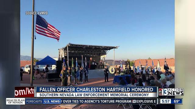 Officer Charleston Hartfield honored