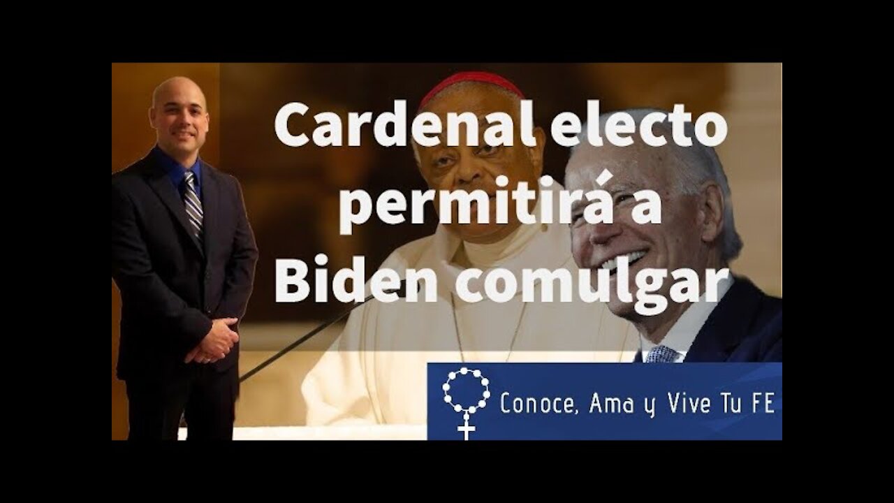 😱 Joe Biden podrá comulgar en Misas 😔dice Arzobispo de Washington futuro Cardenal Wilton Gregory😰