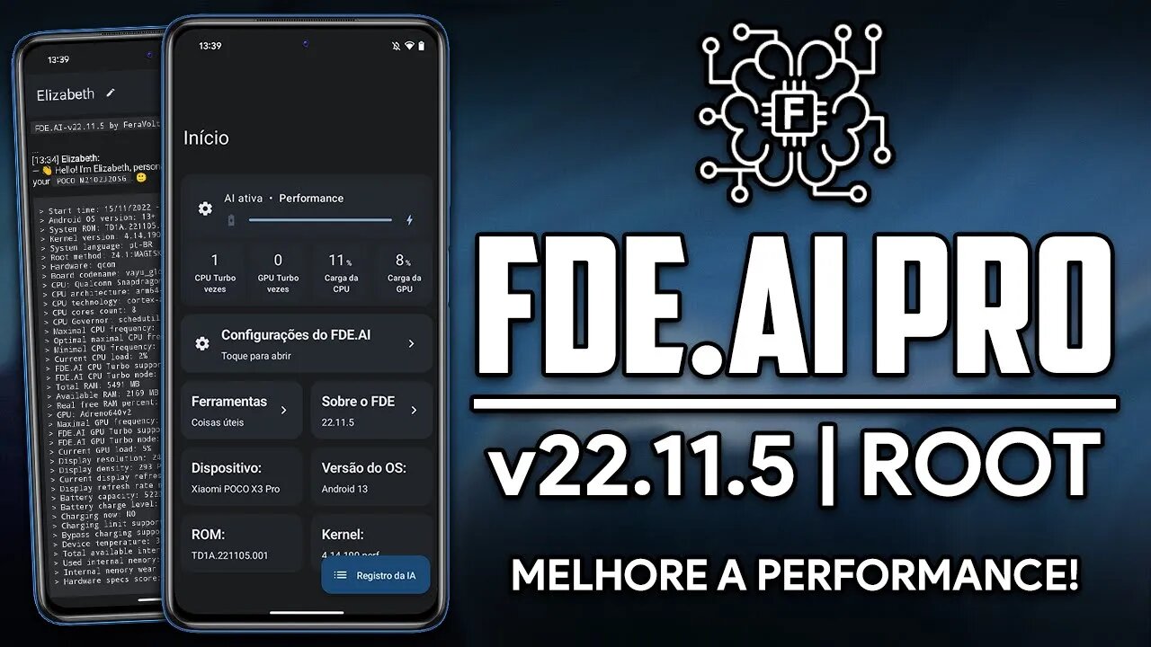 FDE.AI NA SUA NOVA ATUALIZAÇÃO! PERFORMANCE INCRÍVEL PARA CELULARES! | FDE.AI v22.11.5 (ROOT)