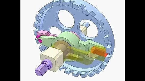 2612 Translating cam and crank slider mechanism 2