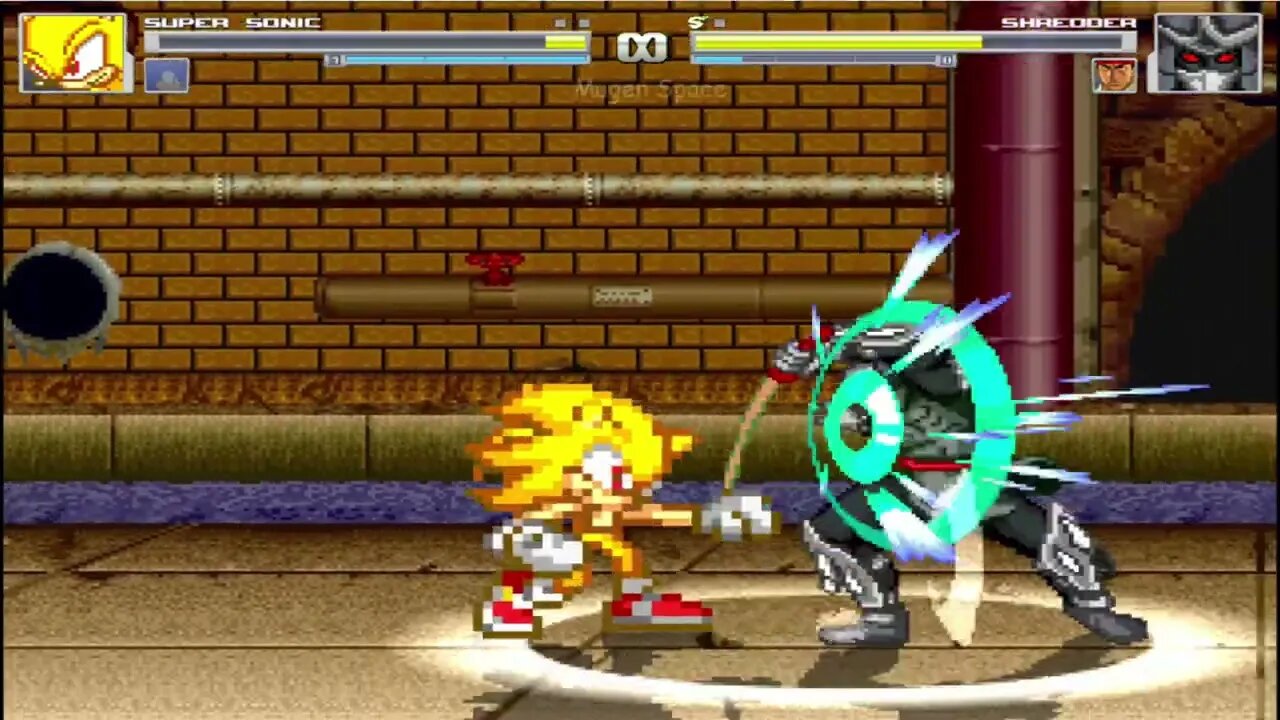 Sonic & Super sonic VS Shredder I Sonic VS Tekken