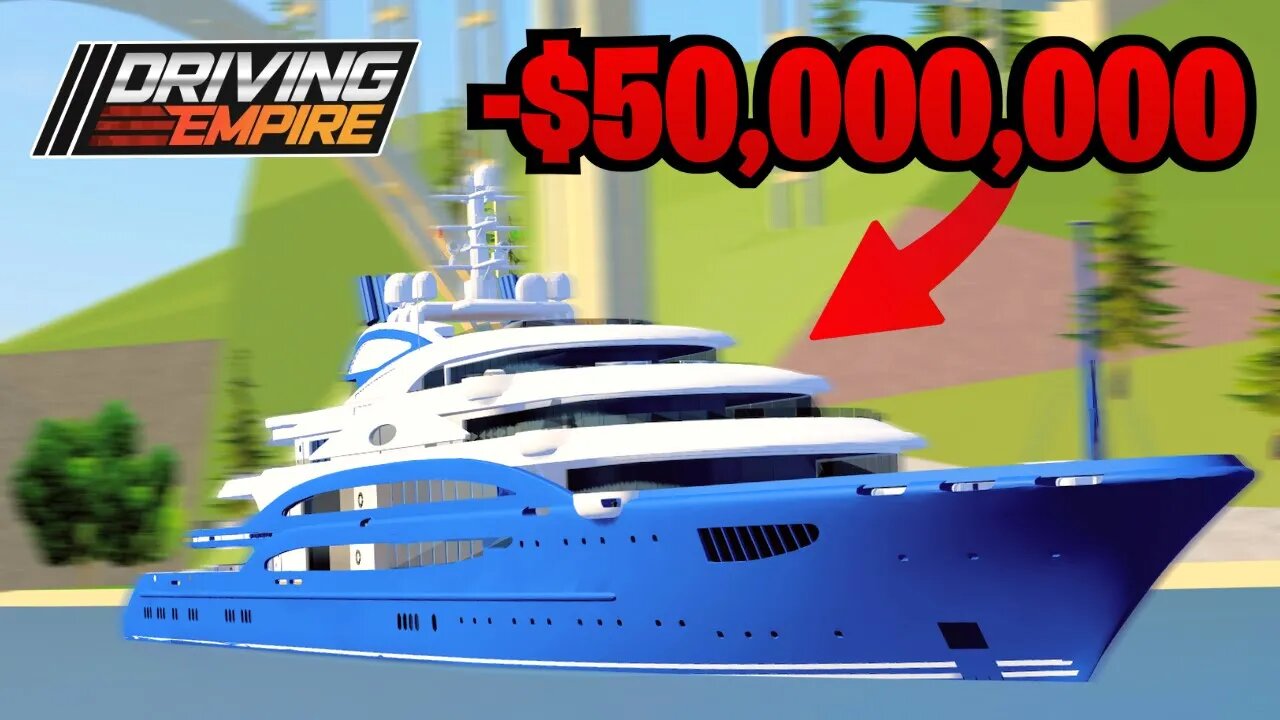 Buying the SUPER YACHT in ROBLOX Driving Empire!