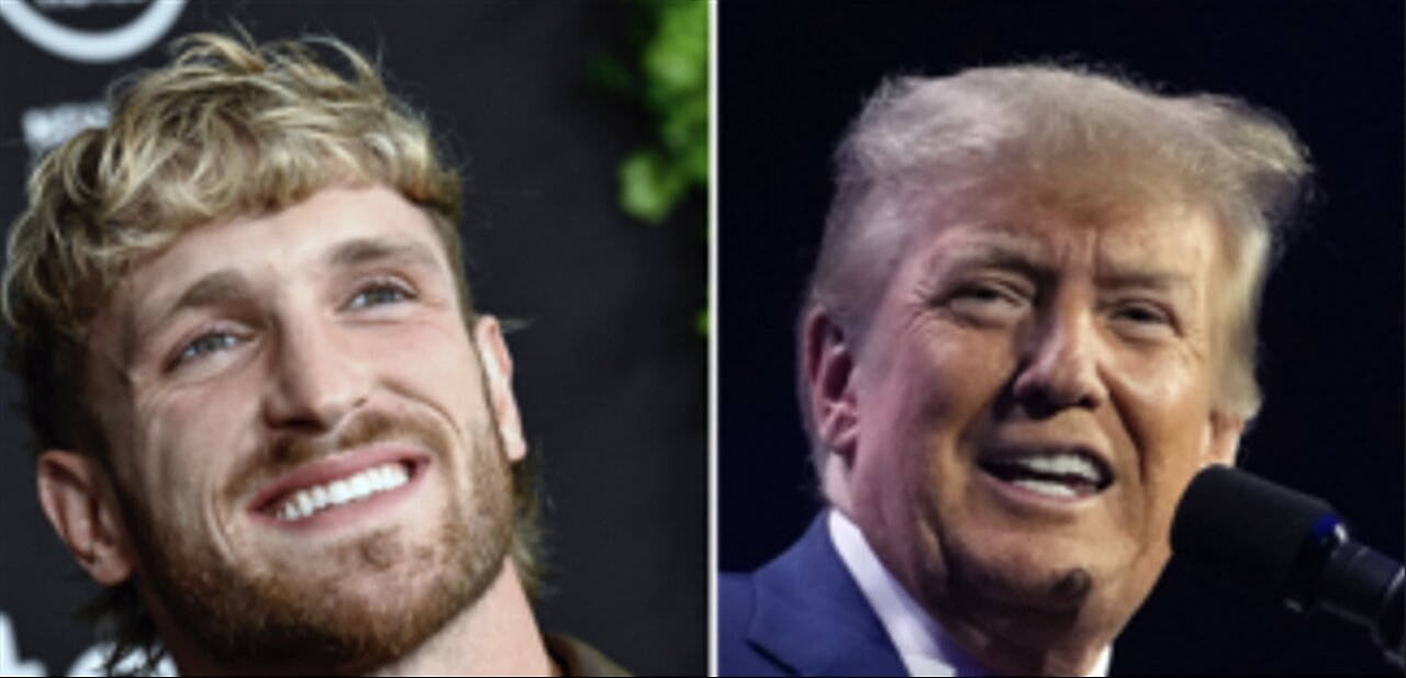 Social media influencer Logan Paul interviews former President Donald Trump