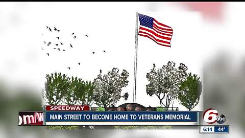 Speedway to place Veterans Memorial on Main Street