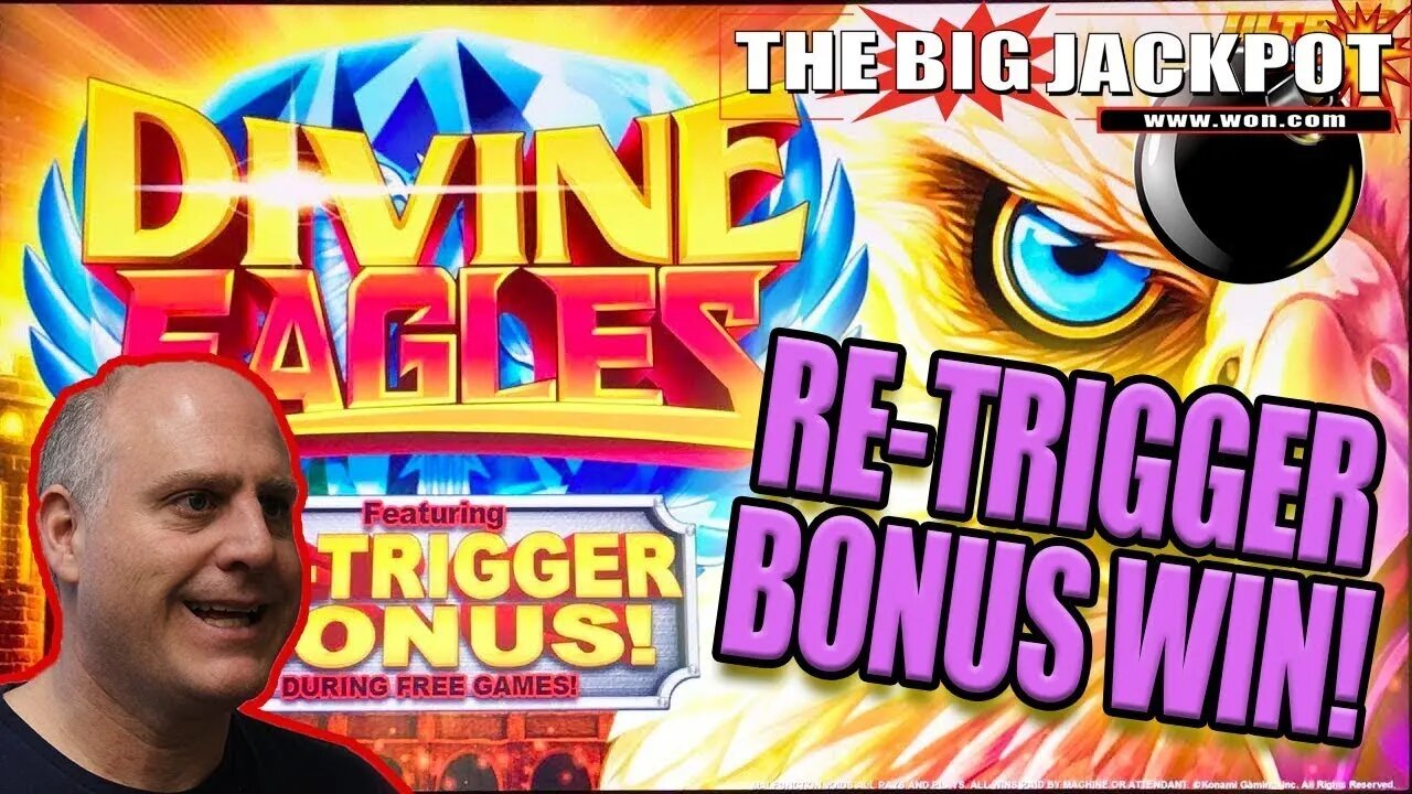 🦅 My Bets Win Ever Playing Konami Divine Eagles! 🦅 Amazing Bonus Round Jackpot Wins!