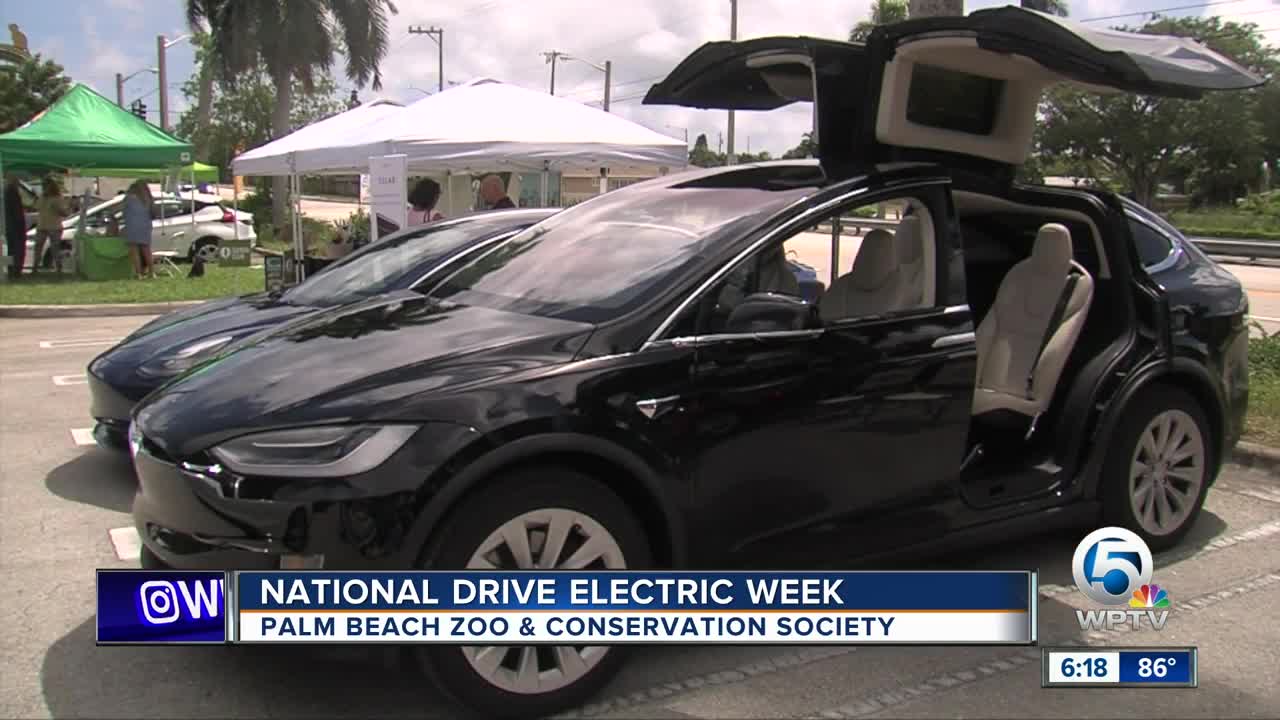 National Drive Electric Week kickoff event held at Palm Beach Zoo