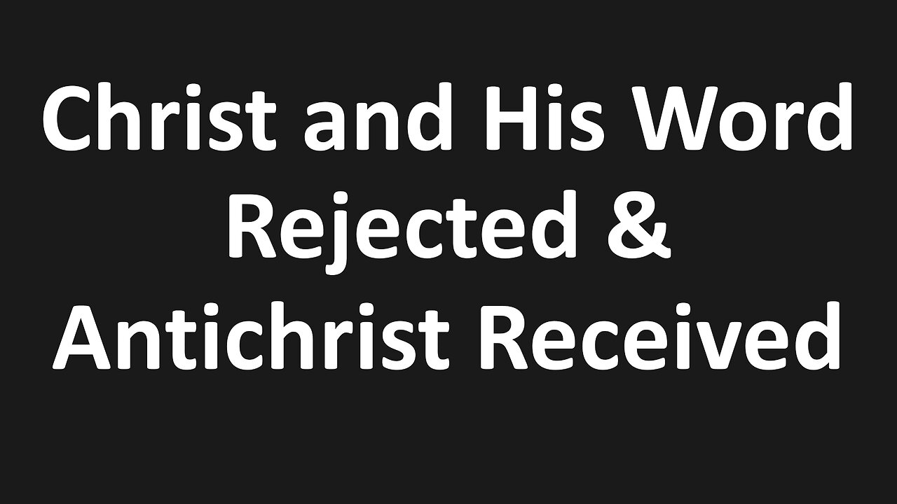 John 5.41-47 - Christ and His Word Rejected & Antichrist Received, Andy Stanley, I and You