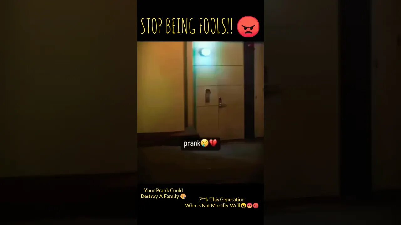 He LOST his Life Due to a PRANK😢💔 Stop This Shit Please 🙏🙏🙏#decipline#care#selfcare#prank#bycott