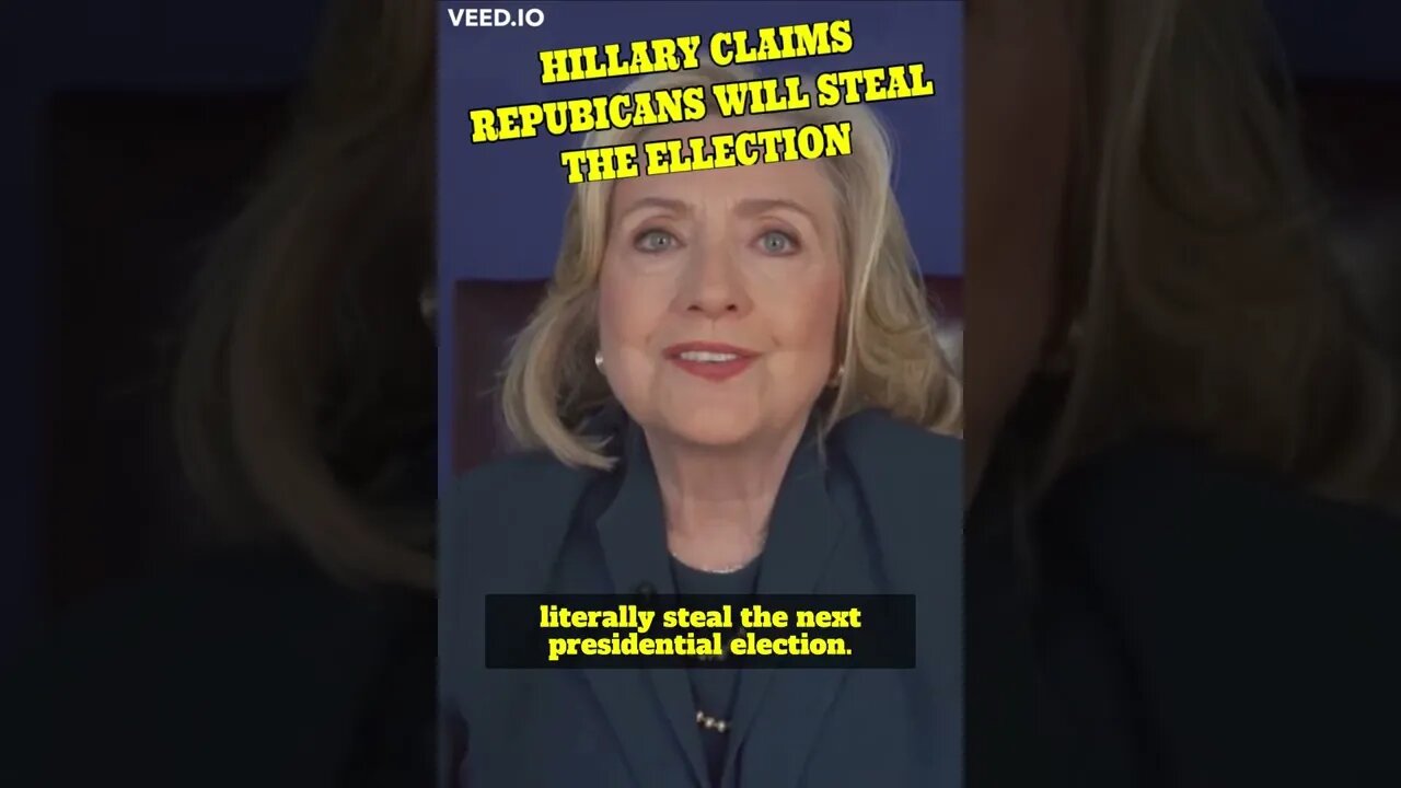 Hillary Claims Republican Will Steal The Election