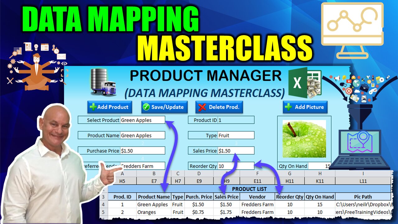 Learn How To Create Excel Forms And Map Them To Tables From Scratch [GREAT FOR VBA BEGINNERS]