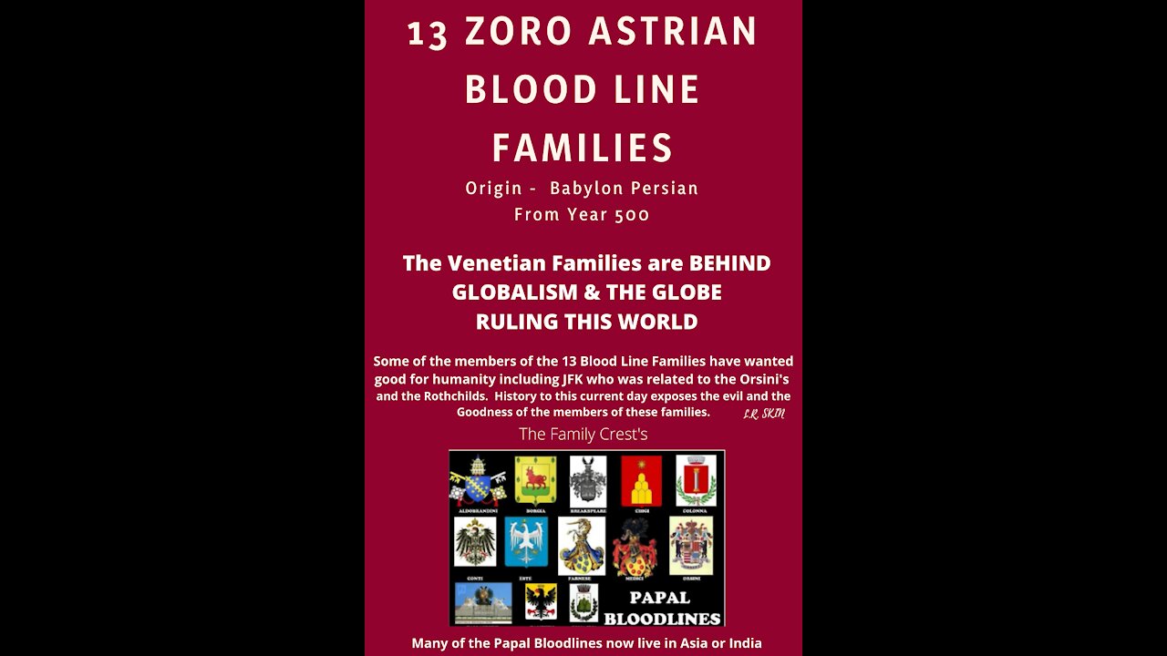 Rules in the Shadows - 13 Zoro Astrian Bloodline Families