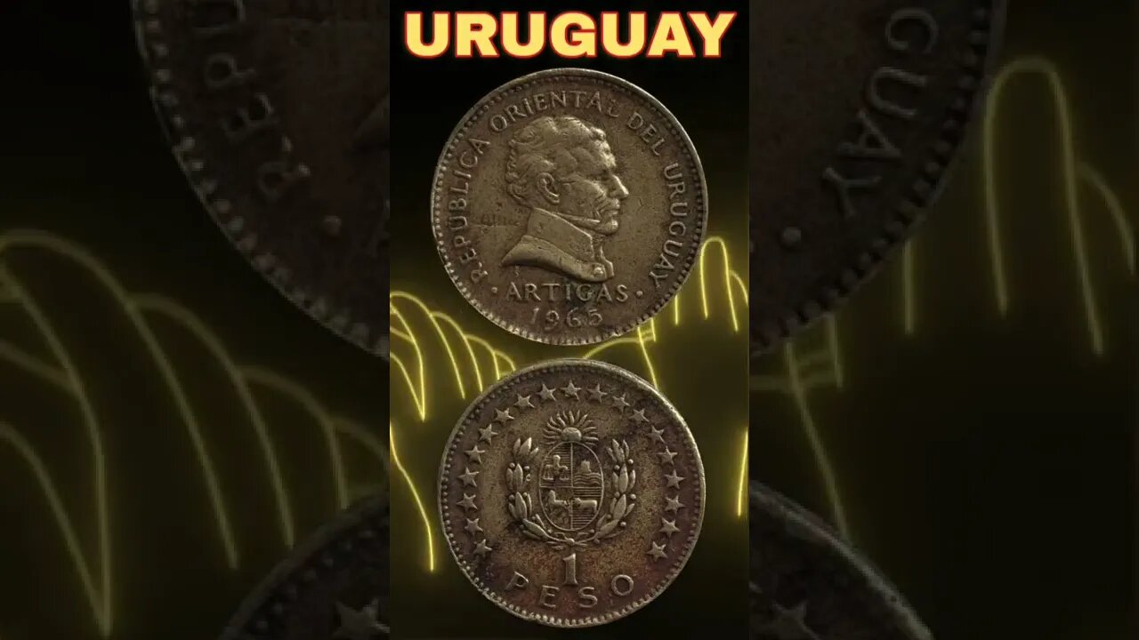 Uruguay 1 Peso 1965.#shorts #coinnotesz