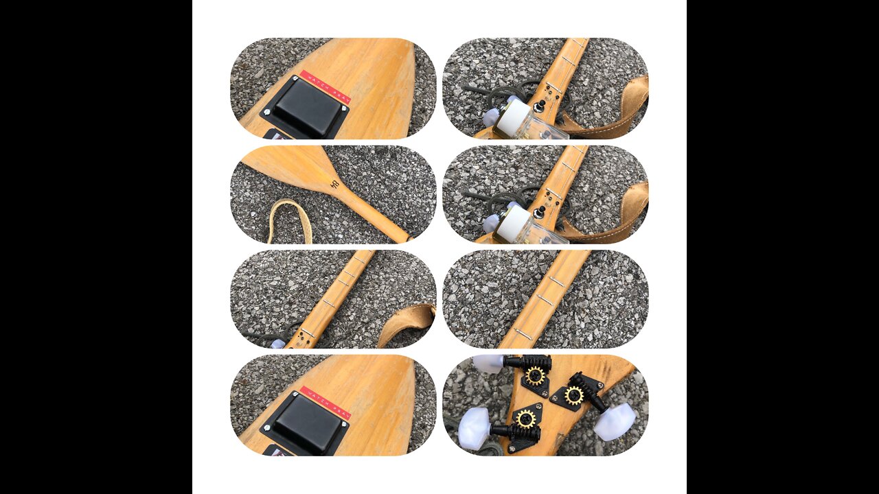 Navajo Braveheart Boat Oar Guitar