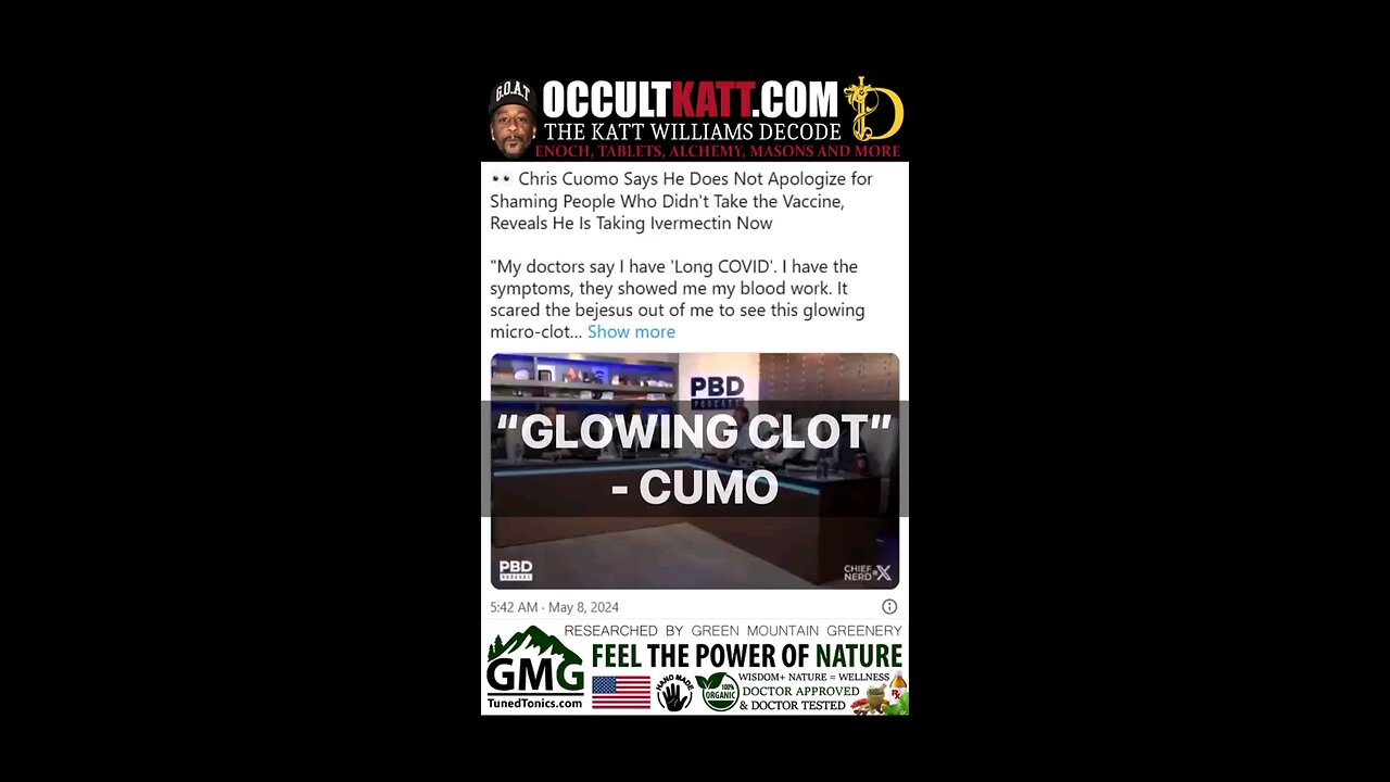 WOW “GLOWING CLOT” - CUMO as he leaves CNN