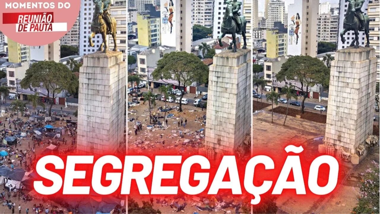 Muro está sendo erguido na Praça Princesa Isabel para impedir ocupação de moradores de rua |Momentos