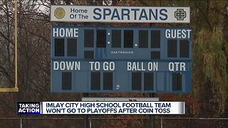 Imlay City High School football team won't go to playoffs after coin toss