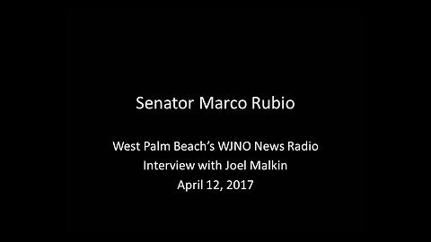 Rubio discusses opioid epidemic, health care, tax reform, Zika on WJNO