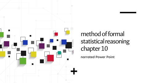 Method of Formal Statistical Reasoning