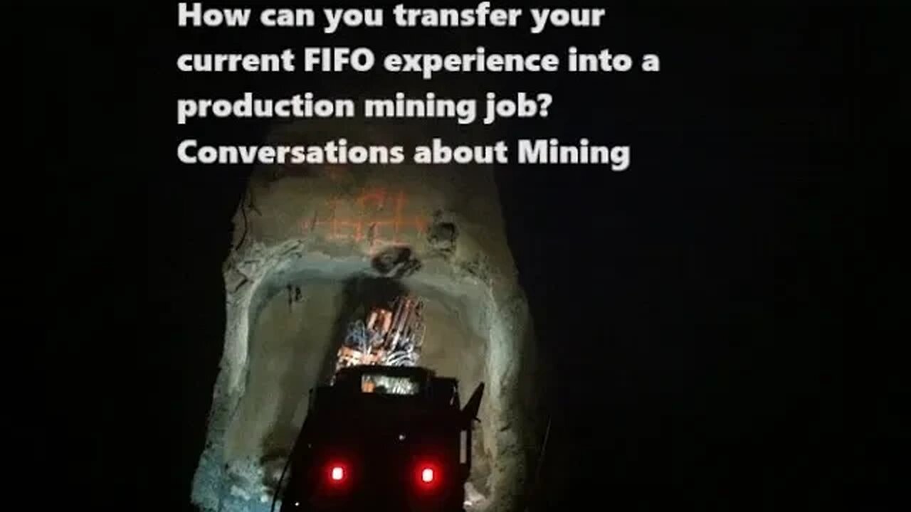 Transfer your current FIFO experience into a production mining job! Conversations about Mining