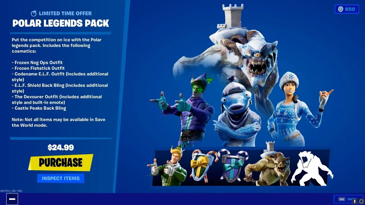 The NEW "POLAR LEGENDS" Pack in Fortnite! *GAMEPLAY* All Skins - (Frozen Legends 2)