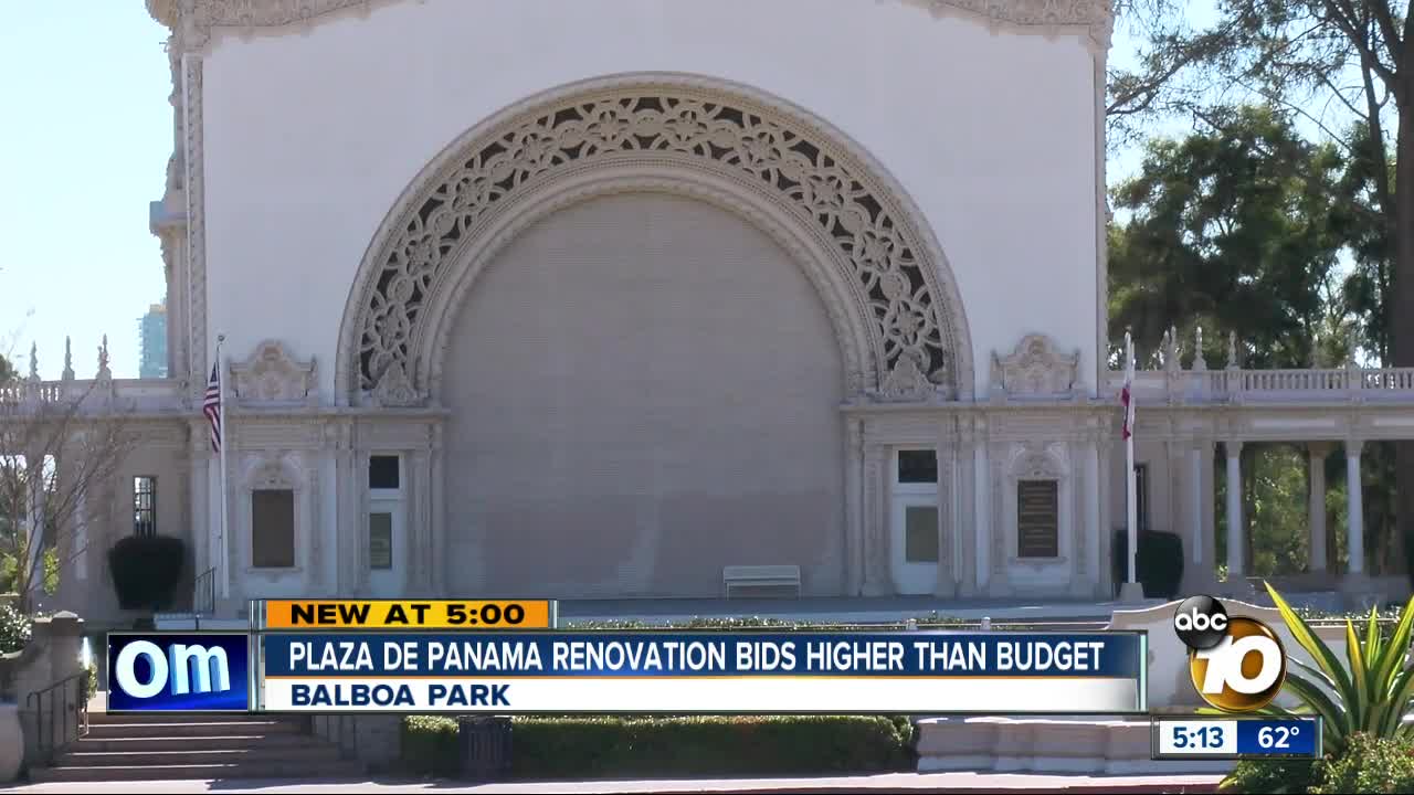 Plaza de Panama renovation bids higher than budget