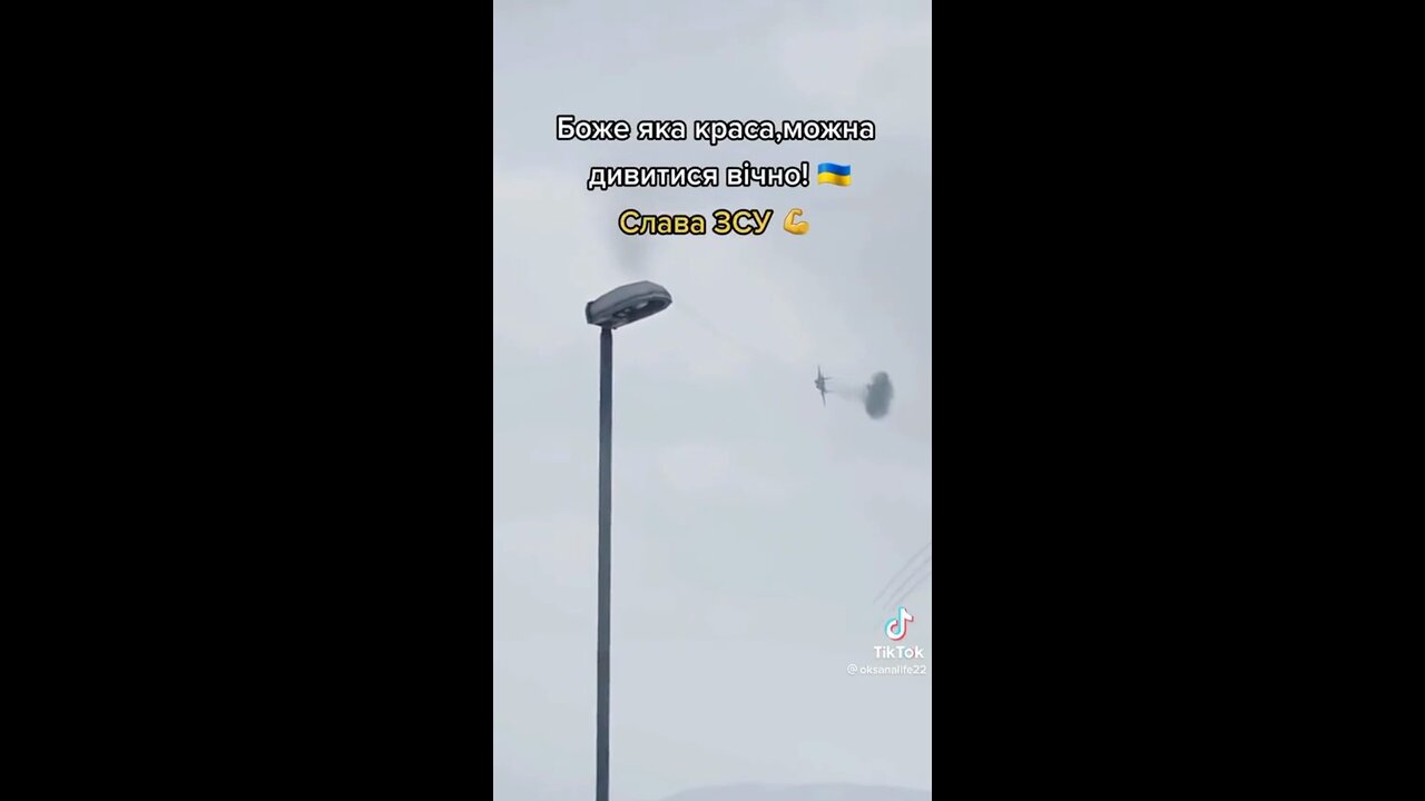 The official channel of the Verkhovna Rada of Ukraine posted a video in which, the author claims, a plane was shot down