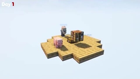 I Survived 100 Days on ONE BLOCK in Hardcore Minecraft && 1