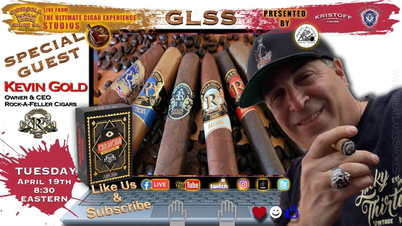 Great Lakes Smoke Show featuring special guest Kevin Gold, Owner & CEO, Rock-A-Feller Cigars.