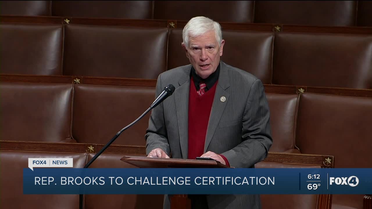 Rep. Brooks plans to challenge election certification