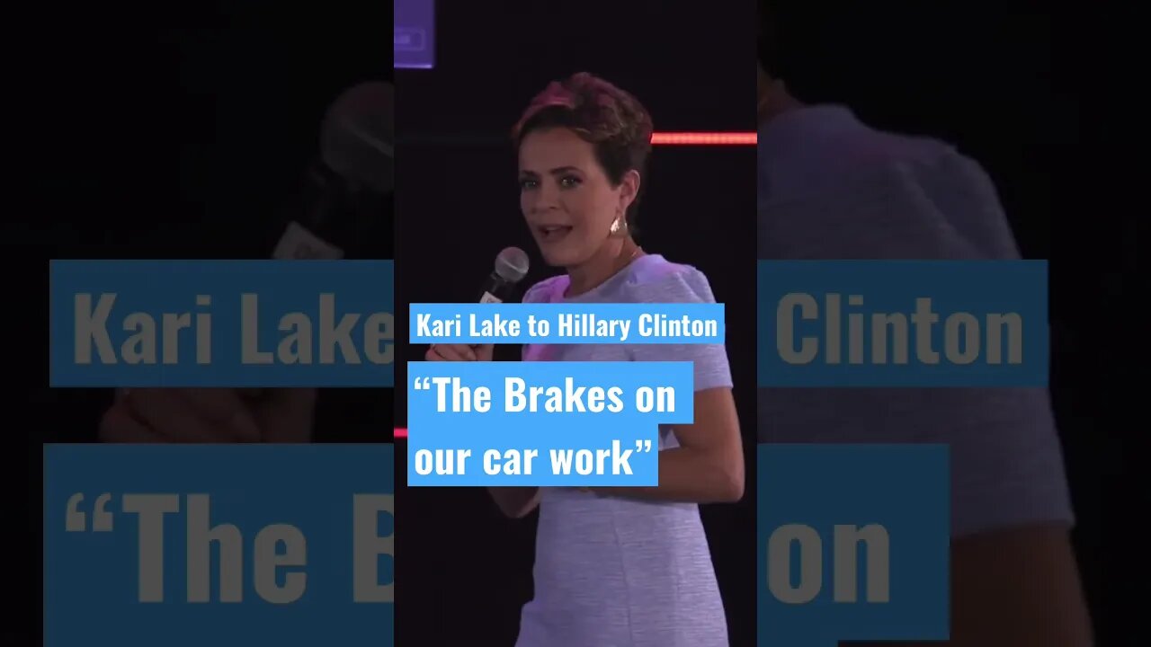 Kari Lake Jokes Maybe.. “I’m Healthy, the brakes on our car are good” #KariLake #KatieHobbs #shorts