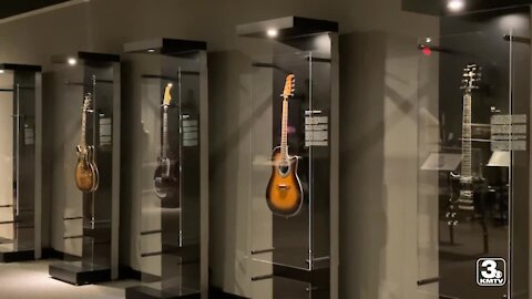 Largest playable guitar in the world on display at Durham Museum exhibit