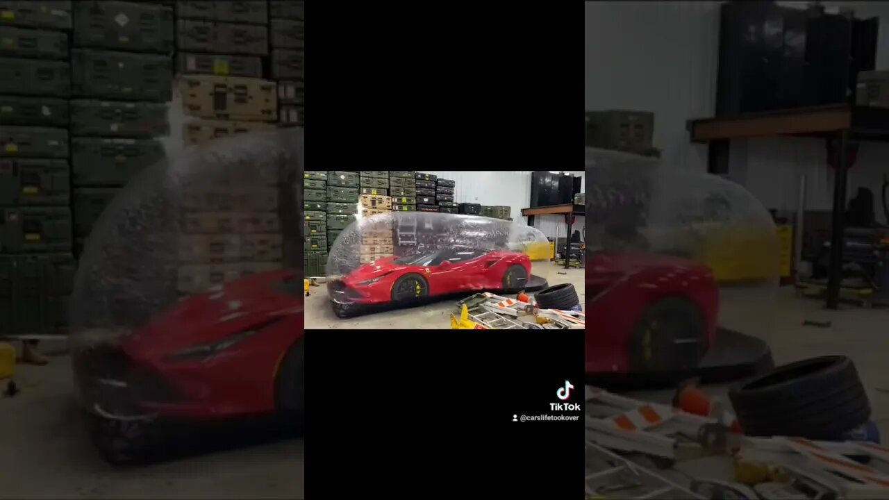 WHAT WOULD YOU THROW AT THIS FERRARI? #shorts