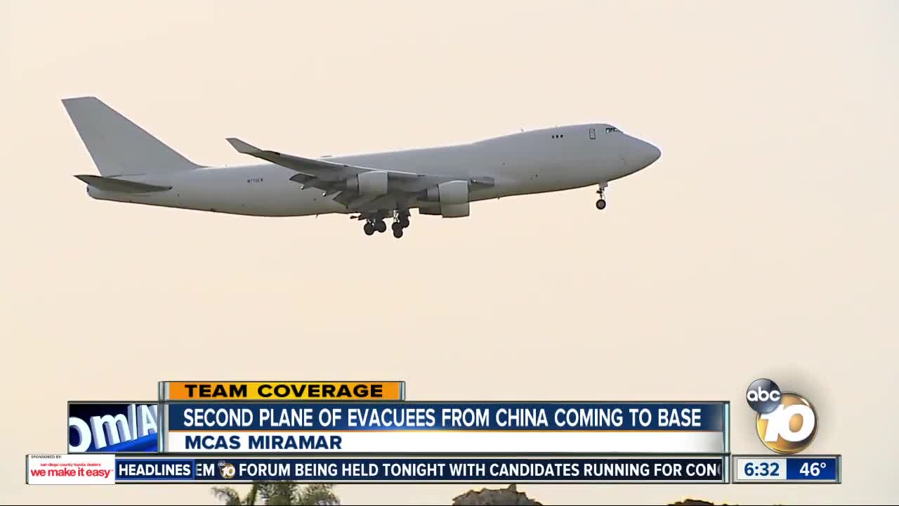 Second flight from China set to land at MCAS Miramar