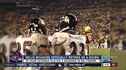 Willis McGahee officially retires as a Baltimore Raven