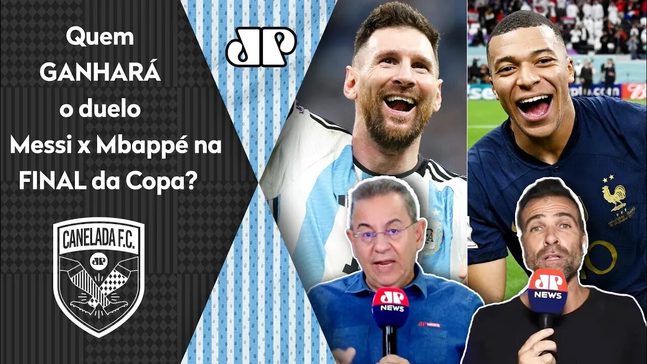 "É INCRÍVEL! O Messi é MAIS TALENTOSO que o Mbappé, mas..." Final Argentina x França gera DEBATE!