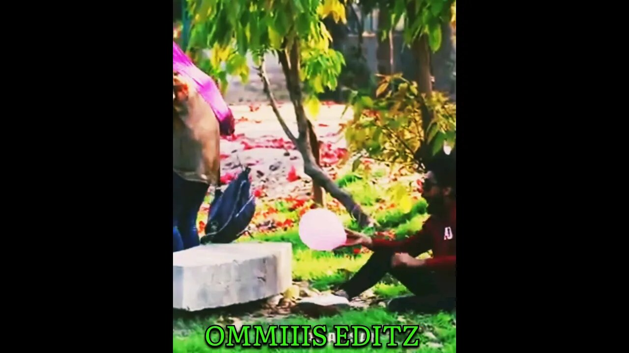 Balloon blast prank