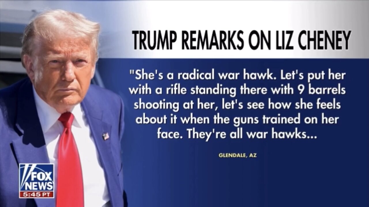 Trump goes after ‘radical war hawk’ Liz Cheney and the media twists his words (November 1, 2024)