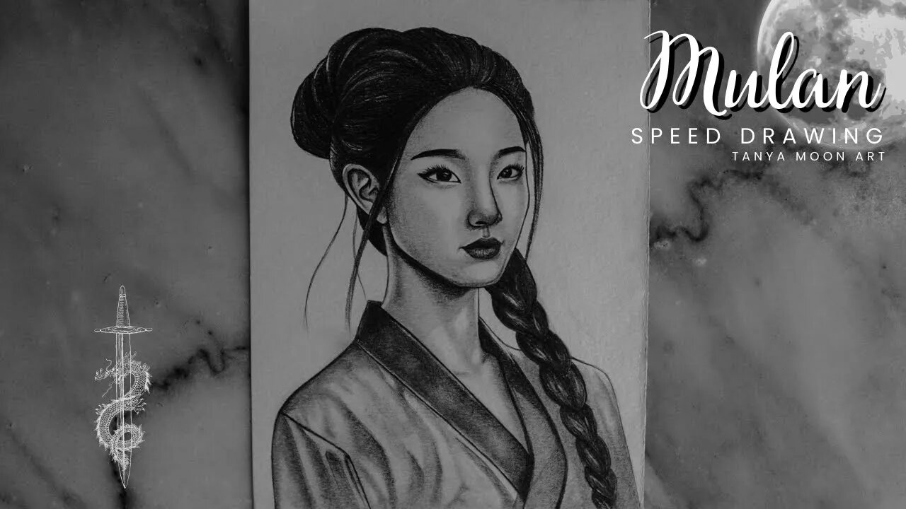 Draw with me | Mulan Speed Drawing