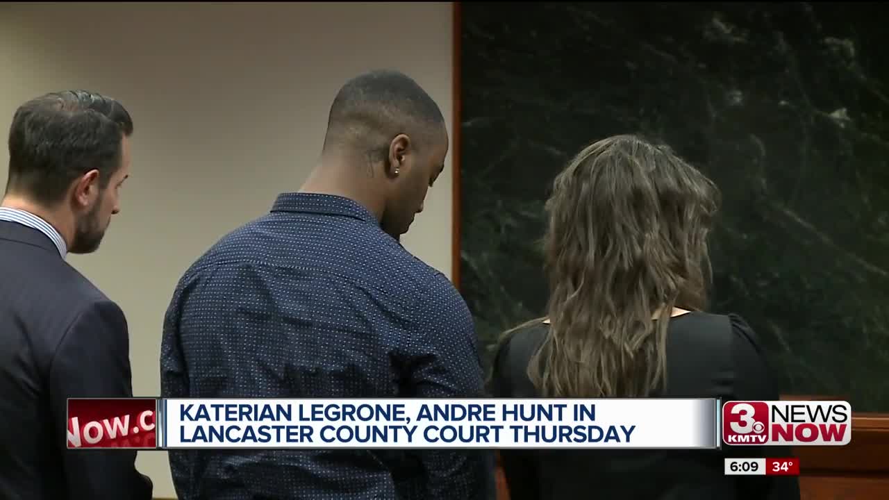 Former Huskers Katerian LeGrone, Andre Hunt in Lancaster County Court Thursday