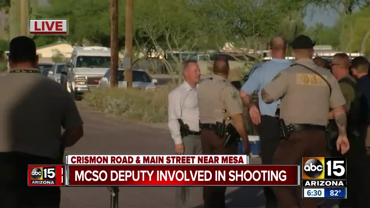 Investigation underway following deputy-involved shooting in Mesa