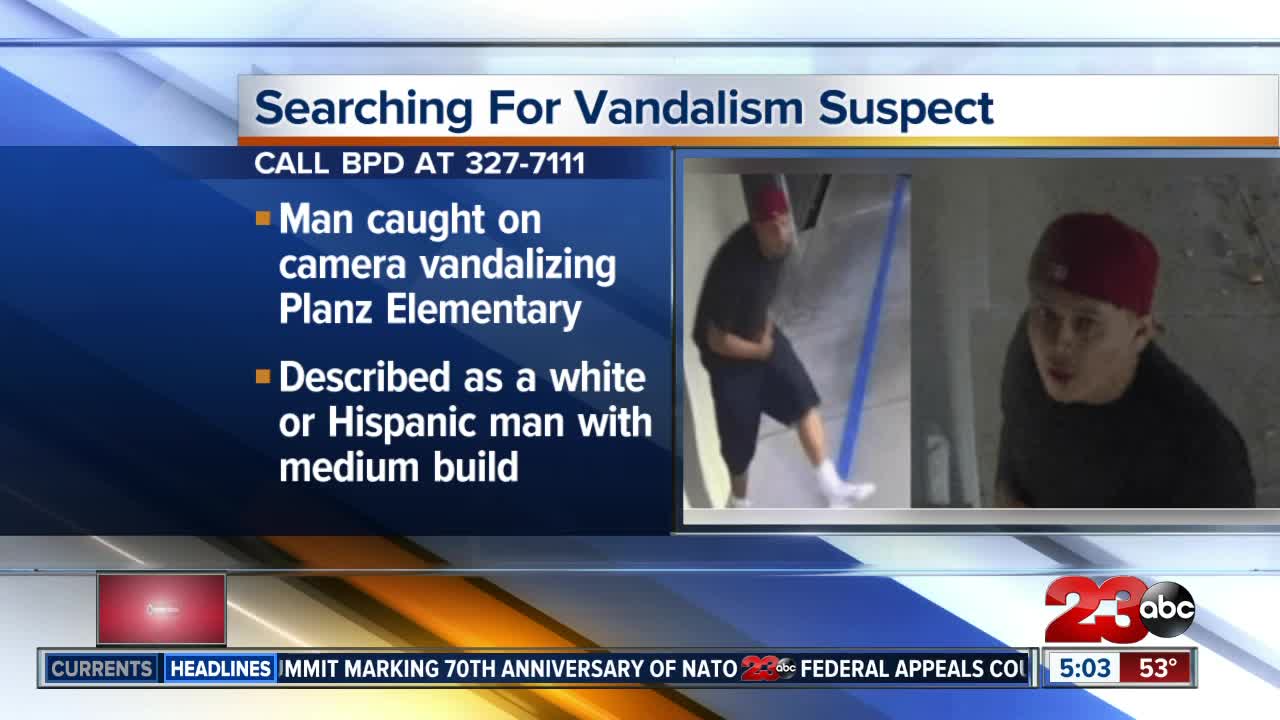 Search for Planz Elementary vandalism suspect