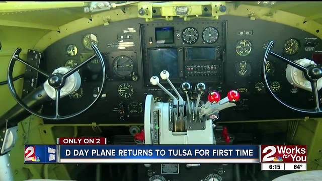 D Day plane returns to Tulsa for the first time