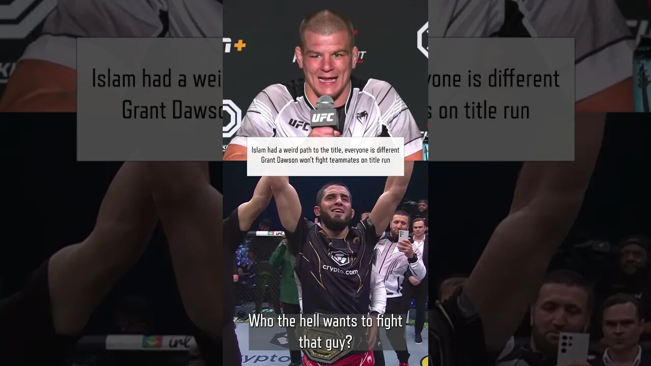 Islam had a weird path to the title | Grant Dawson won’t fight Gamrot or Moicano on UFC title run