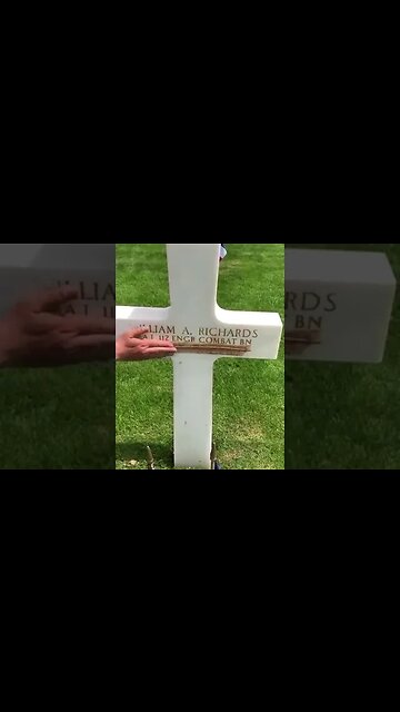 Today is D-Day and at the American cemetery in Normandy...